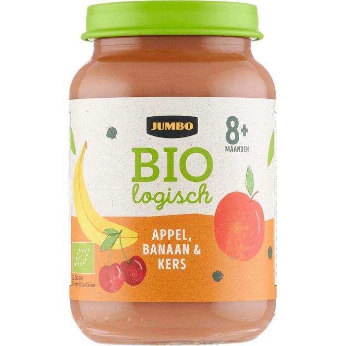 Jumbo Biologisch Babyvoeding Appel, Banaan & Kers 8+ Maanden 190g (190g)