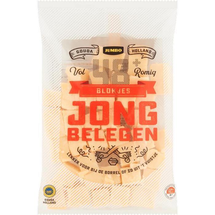 Jumbo Blokjes Kaas Jong Belegen 48+ Voordeel 300g (300g)