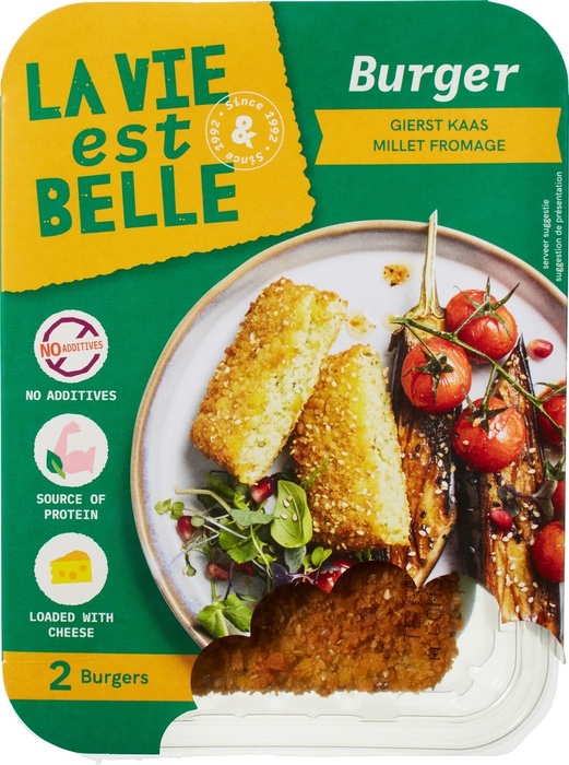 Gierst kaasburger (220g)
