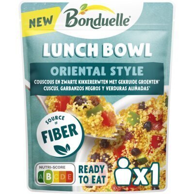 Bonduelle Lunch Bowl Oriental Style - Couscous en zwarte kikkererwten met gekruide groenten 250g (250g)