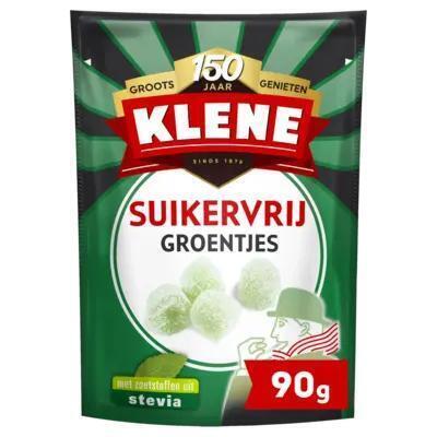 Klene Suikervrij Eucalyptussmaak Groentjes 90 g (Zak, 90g)