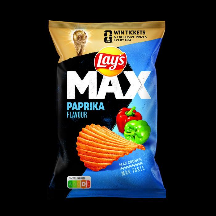 Lay's Max Ribbel Chips Smoky Paprika 185 gr (185g)