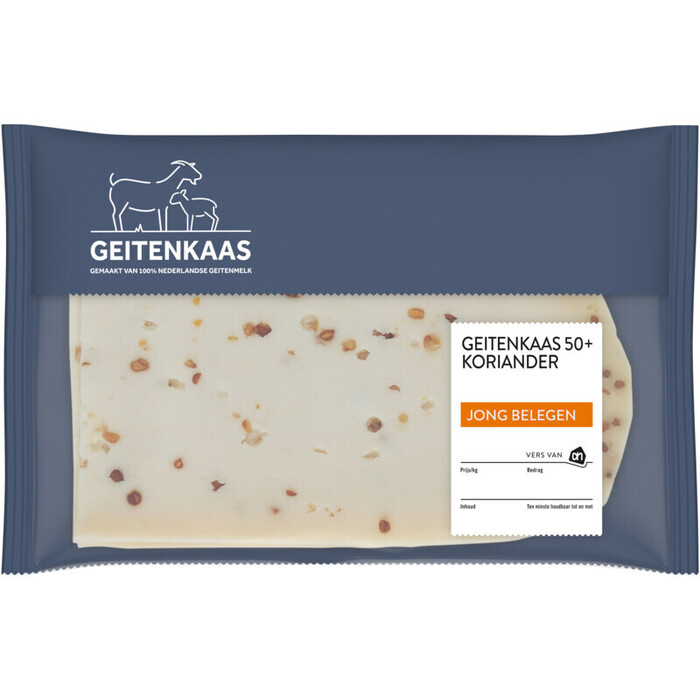 AH Geitenkaas koriander 50+ plakken (215g)