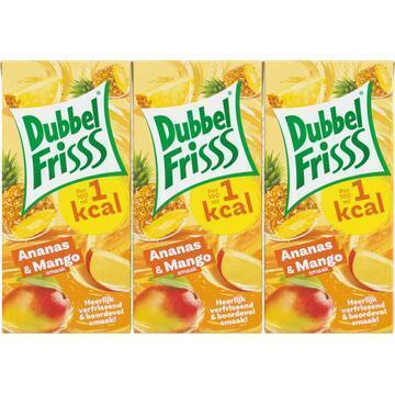 DubbelFrisss 1kcal Ananas-Mango 6 x 0,2 L (200ml)