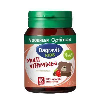 Dagravit Natural kids multi aardbei (60 × 1g)