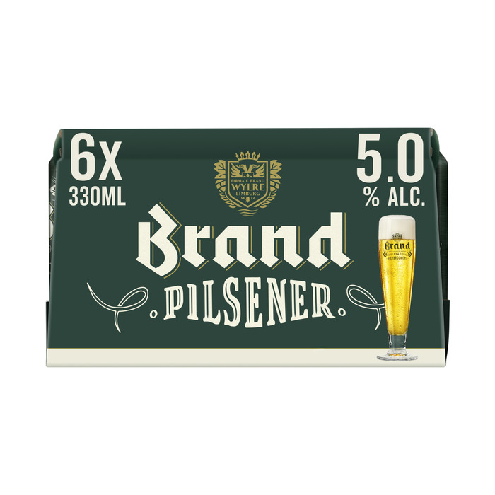 Brand Pilsener Bier Blik 6 x 33 cl (6 × 33cl)