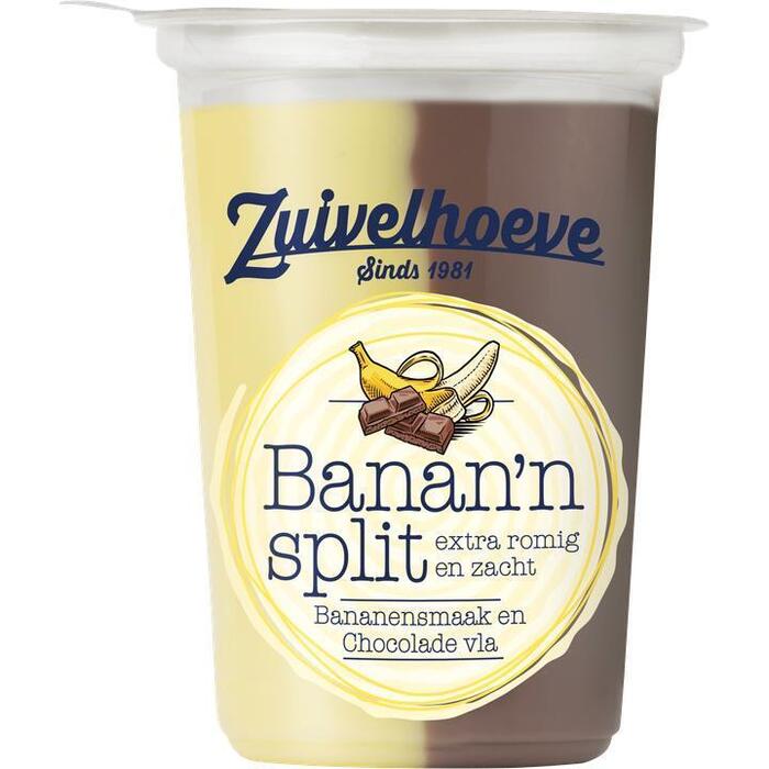 Zuivelhoeve Banan'n Split Bananensmaak en Chocolade Vla 450g (450g)