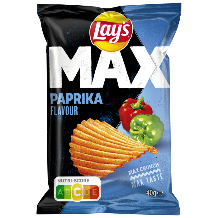 Lay's Max Paprika Ribbel Chips 40 gr (40g)