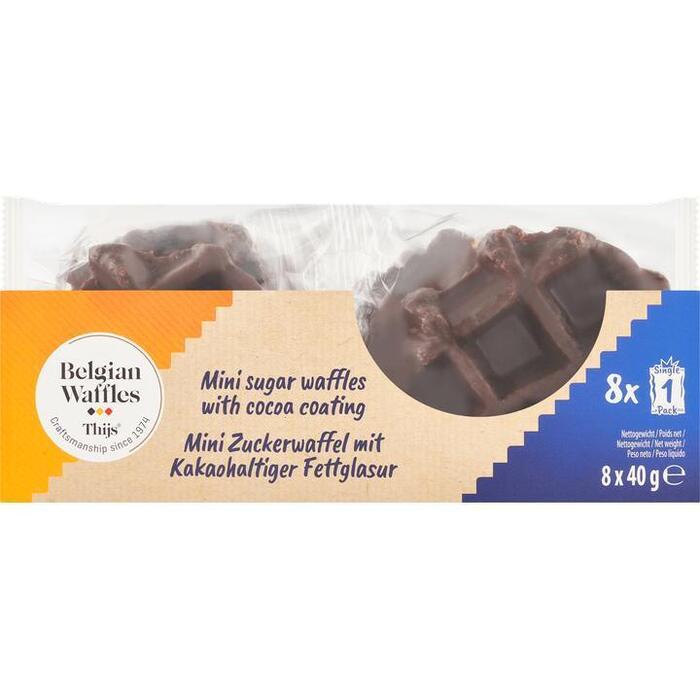 Belgian Waffles Thys Mini Chocolade Suikerwafel 320g (8 × 40g)