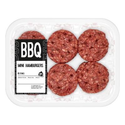 AH BBQ mini hamburgers (6 × 60g)