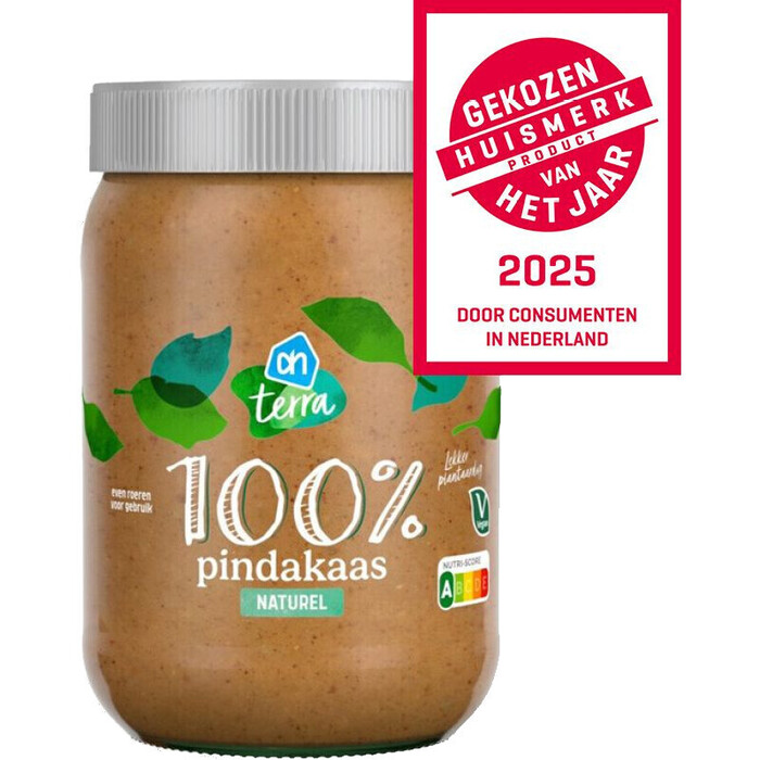 AH Terra 100% pindakaas naturel (600g)