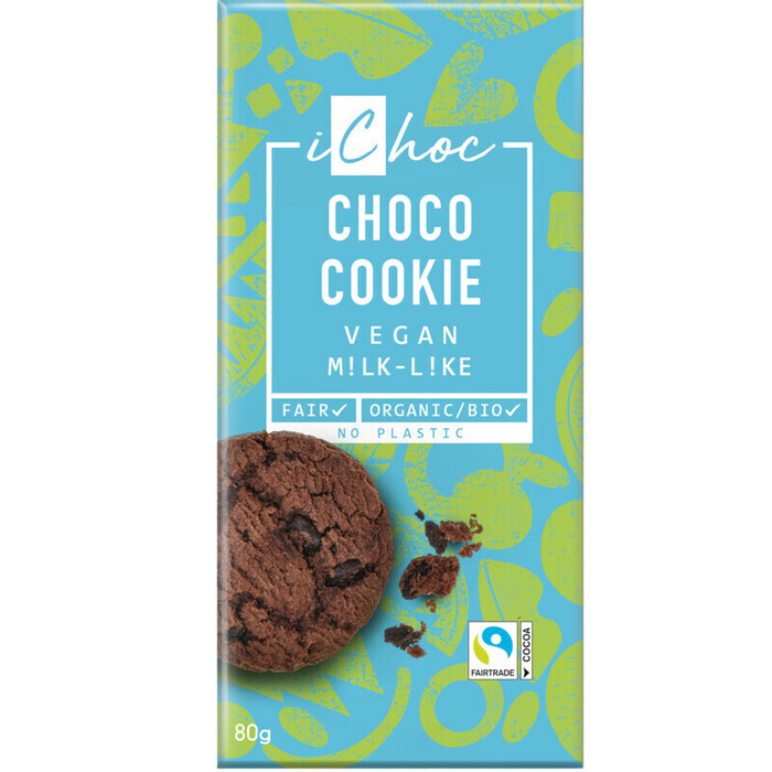Vegan melkchocolade choco cookie (80g)