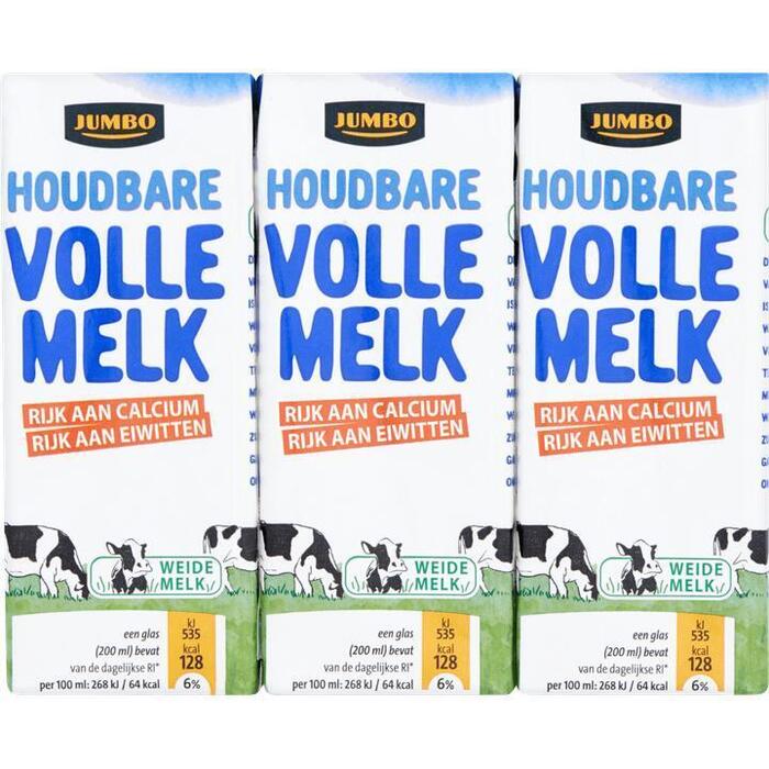Jumbo Houdbare Volle Melk 6 x 200ml (6 × 200ml)