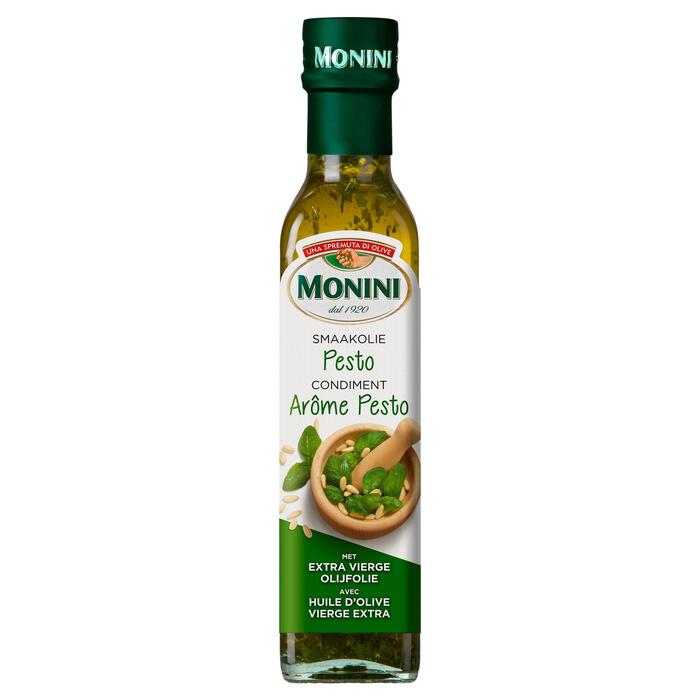 Extra vierge olijfolie met pesto (Fles, 250ml)