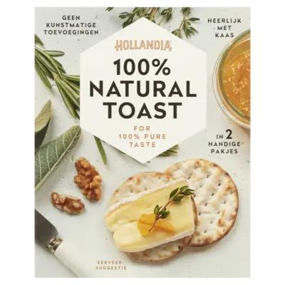 Hollandia Toast 100% Natural 100 g Doos (100g)