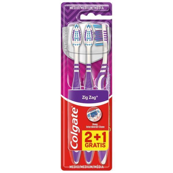 Colgate Zig Zag Medium tandenborstel triopak