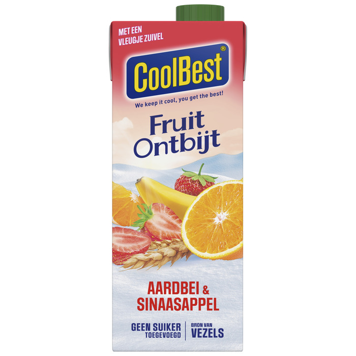 CoolBest FruitOntbijt Aardbei-Sinaasappel 750ml (0.75L)