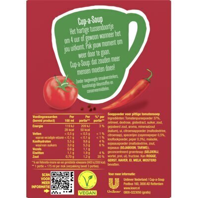 Knorr Pittige Tomaat Cup-a-Soup 3 x 175 ml (48g)
