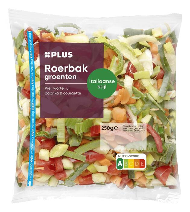 PLUS Roerbakgroenten Italiaanse stijl kvp (Zak, 250g)