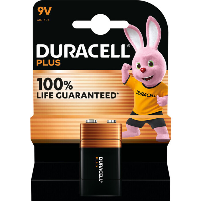 Duracell Optimum Alkaline AAA-batterijen, 9V 1 Stuk