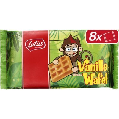 Vanillewafels Aap (Doos, 8 × 28g)