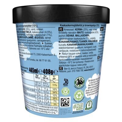 Ben & Jerry's Chocolate fudge brownie classic ijs (bak, 46.5cl)