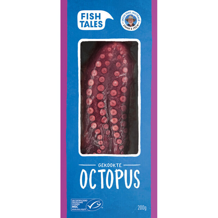 Fish Tales Gekookte octopus (200g)