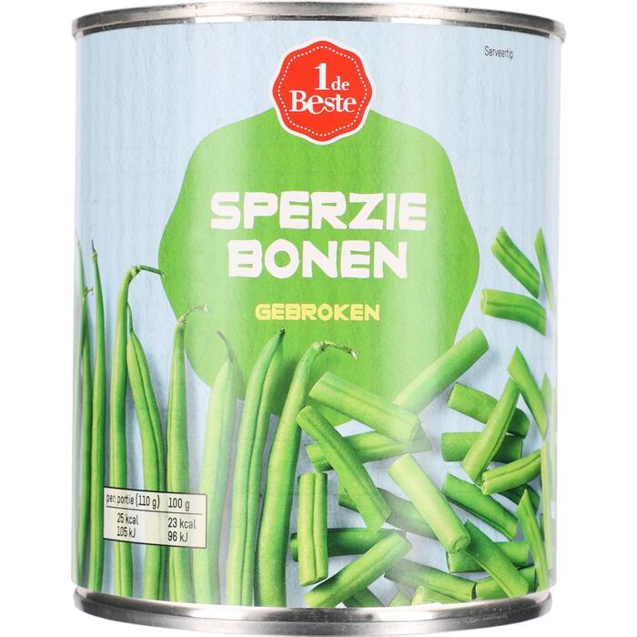1 de Beste Sperziebonen gebroken (800g)