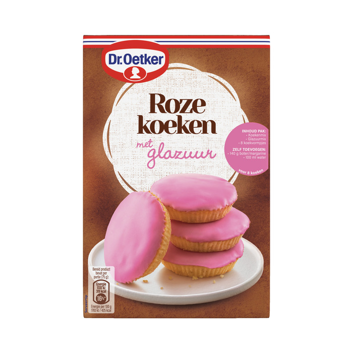 Dr. Oetker Roze koeken bakmix 420 g (420g)