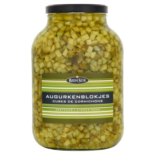 Bien Sûr Augurkenblokjes Zoetzuur 2450 g (2.45kg)