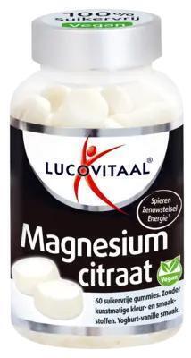 Lucovitaal Magnesium citraat gummies (60 × 2.5g)