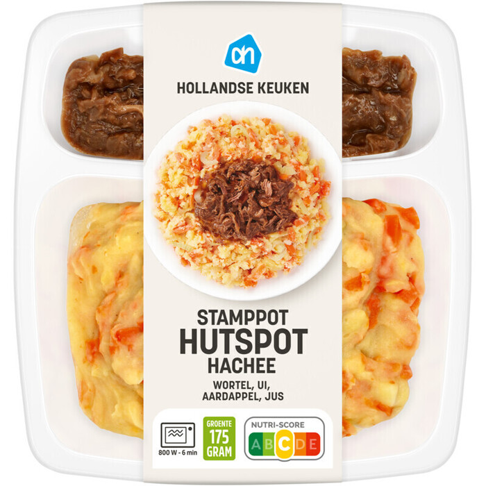 Hollandse stamppot hutspot met hachee (500g)