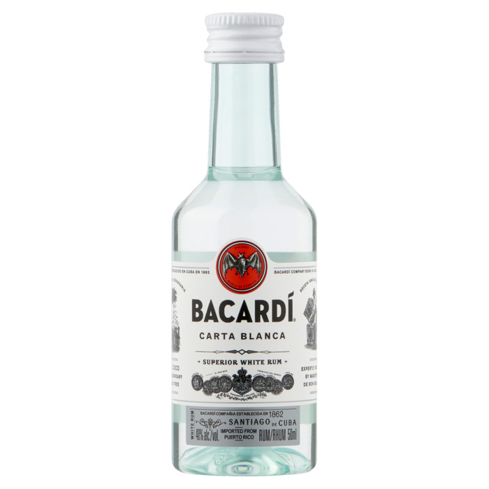 Bacardi Carta Blanca 12x5cl PET (rol, 50ml)