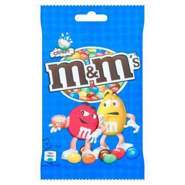 M&M's crispy chocoladedragees 77g zak (77g)