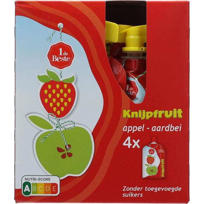 Knijpfruit appel/aardbei (360g)