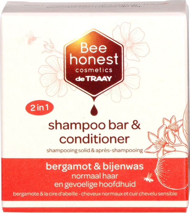 Shampoobar bergamot & bijenwas (80g)