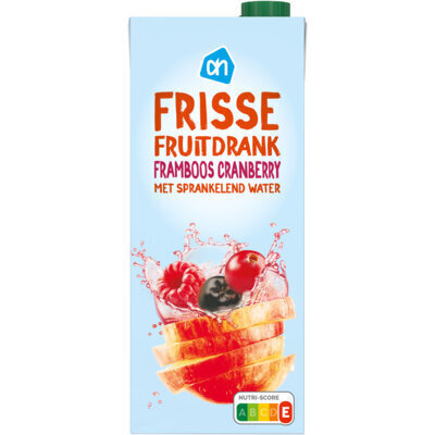 AH Frisse fruitdrank framboos cranberry (1.5L)