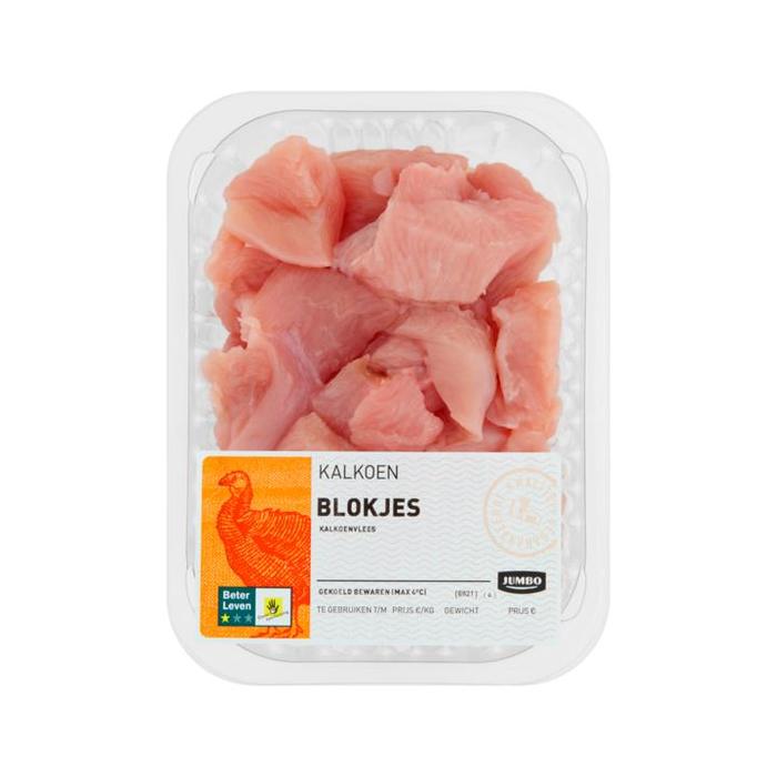 Jumbo Kalkoen Blokjes 250g (250g)