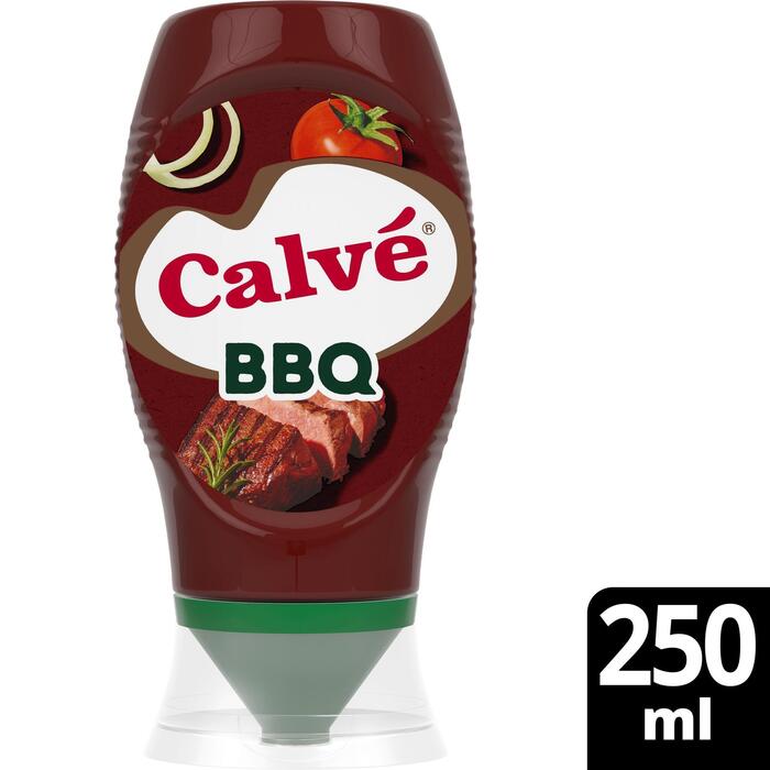 Calvé Knijpfles BBQ Saus 250 ml (Fles, 250ml)