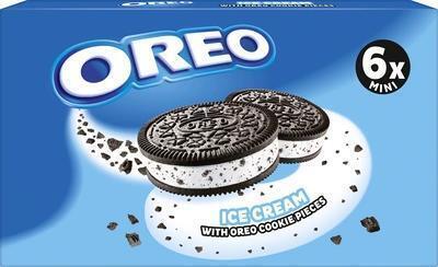 Oreo Ice Cream with Oreo Biscuit Pieces 6 x 55ml (Pak, 204g)