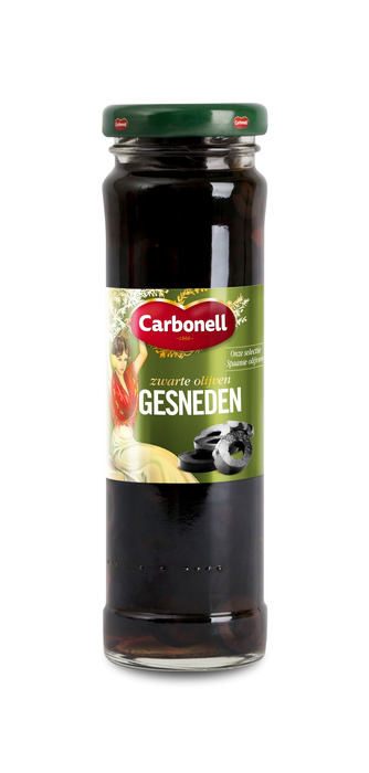 Carbonell Zwarte olijven gesneden (140g)
