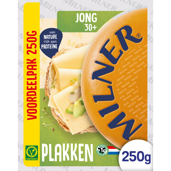 Milner Jong 30+ plakken voordeelpak (250g)
