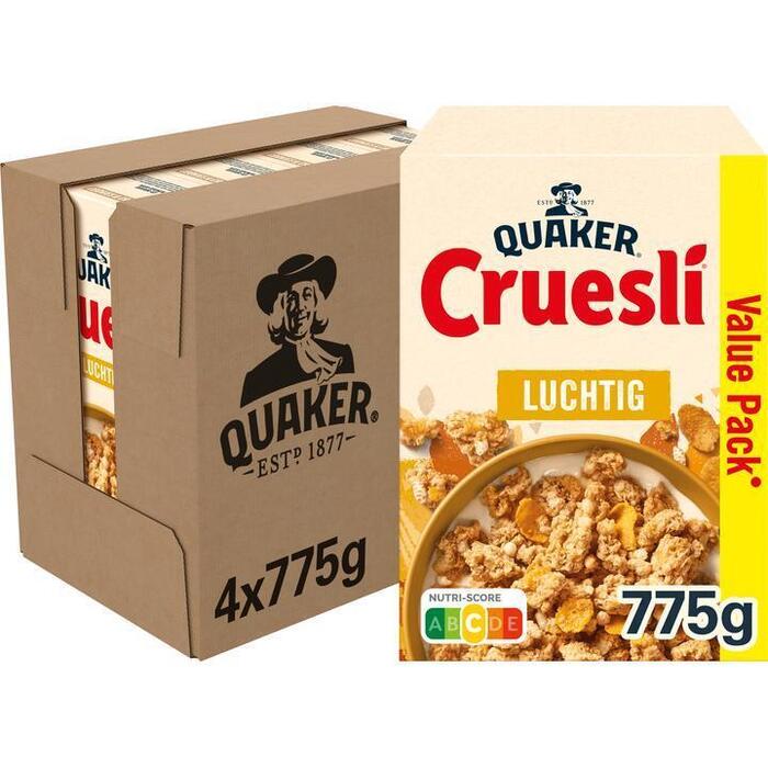 Quaker Cruesli Luchtig Voordeelverpakking 4 x 775gr (775g)