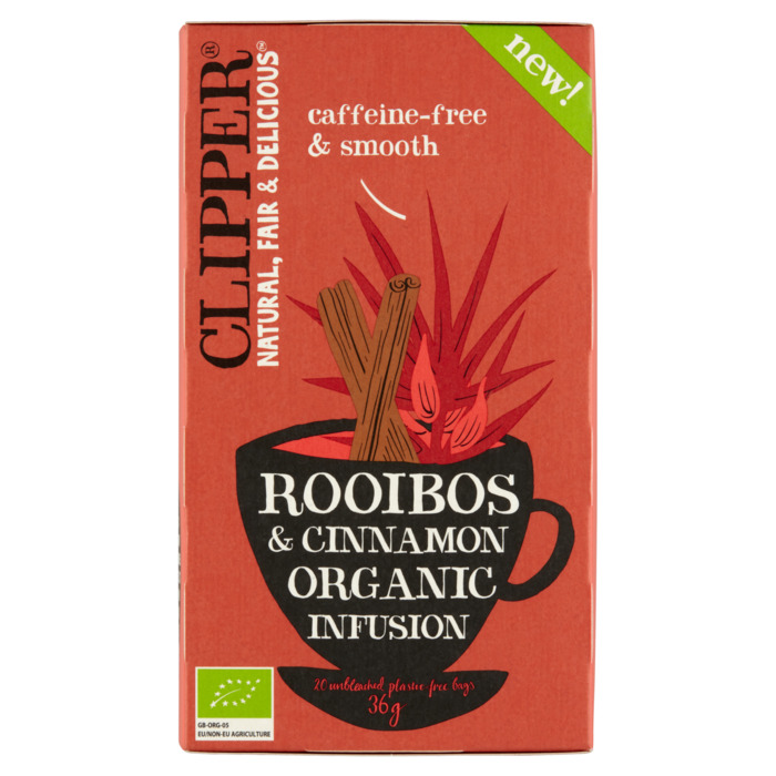 Clipper Rooibos & Cinnamon Organic Infusion 20 Stuks 36 g (20 × 1.8g)