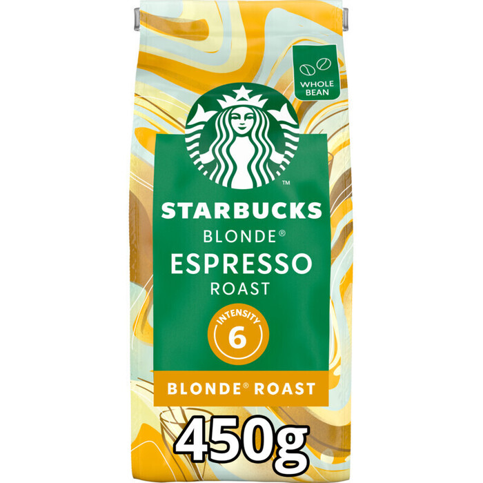 Starbucks® Blonde® Espresso Roast Blonde® Roast Koffiebonen 450 gram (Zak, 450g)