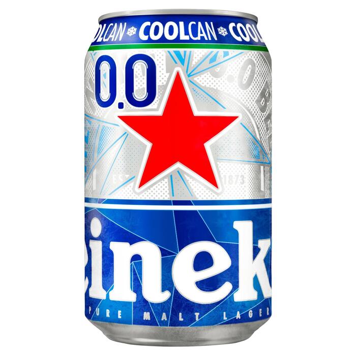 Heineken Premium Pilsener 0.0 Bier Coolcan Blik 33 cl (Blik, 33cl)