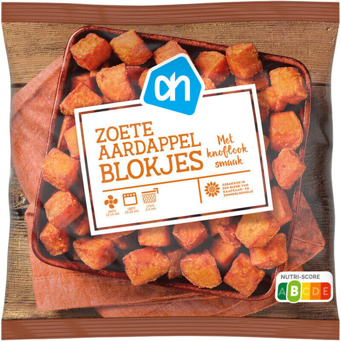 AH Zoete aardappelblokjes (600g)