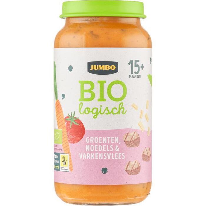 Jumbo Biologisch Noedels met Ham en Tomatensaus 15M+ 250g (250g)