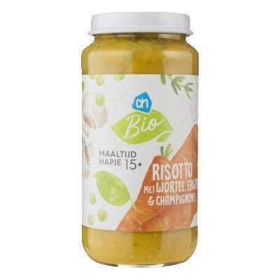 AH Biologisch Risotto met wortel erwt en champig 15m01 (250g)