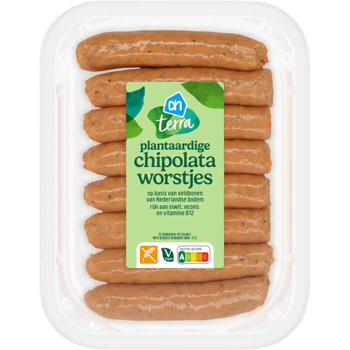 AH Terra Plantaardige chipolata worstjes (225g)
